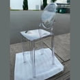 thumbnail image 3 of Tabouret de bar en plastique transparent Heavenly Collection pour salles à manger, 3 of 9