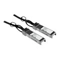 thumbnail image 2 of StarTech.com Cisco SFP-H10GB-CU5M Compatible 5m 10G SFP+ to SFP+ Direct Attach Cable Twinax, 10GbE SFP+ Copper DAC 10Gbps Low Power Passive Mini GBIC/Transceiver Module DAC, 10G SFP+ Cable - Lifetime Warranty (SFPCMM5M) - Direct attach cable - SFP+ to SFP+ - 16.4 ft - twinaxial - for P/N: PEX10000SFPI, PEX10GSFP4I, PEX20000SFPI, 2 of 4