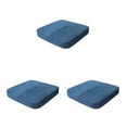 thumbnail image 4 of Transemion Coussin de Siège - Haute Résilience et Grand Application, Grand Coussin en Mousse à Mémoire de Forme, Velours Bleu Marine 40*40*6cm 3ensemble, 4 of 6
