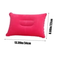 thumbnail image 3 of Z-889 Coussin Gonflable Rectangulaire en Peluche Rose Vif pour Sieste, Coussin de Camping Extérieur, Soutien de Voyage, Matériau Pvc, Oreiller de Confort, 3 of 7