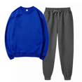thumbnail image 2 of Besolor Ensembles 2 Pcs pour Femmes Survêtements Décontractés Chandail à Col Rond et Pantalon de Jogging Ensembles d'Entraînement Survêtements, 2 of 5