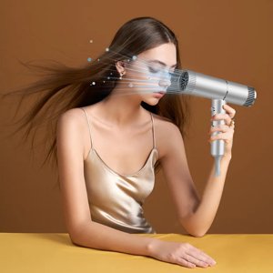 LEHOZIHEQ Sèche-cheveux, Sèche cheveux haute puissance, Sécheur de cheveux à la maison Peigne à vent chaud Salon de coiffure Peigne soufflante