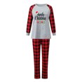 thumbnail image 1 of TIMIFIS Pajamas Noël Ensemble pour Femmes de Noël, Haut à Col Rond à Manches Longues pour les Fêtes et Pantalon Long à Carreaux Rouges, Tenue d'Intérieur Assortie pour la Famille, Ensemble, 1 of 4