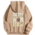 thumbnail image 1 of WEAIXIMIUNG Fall Sweatshirts for Women Plus Size Ladies' Autumn and Winter Fashionable Rugby Print Hooded Sweatshirt, 1 of 5