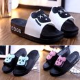 thumbnail image 4 of CAROOTU Thick Sole Slippers High Platform Shoe PVC Flip Flop Cartoon Design Anti-Slip Sandal for Indoor, 4 of 6
