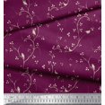 thumbnail image 3 of Soimoi polyester Crepe Fabric Branches,Leaves & Bird Printed Fabric 1 Yard 42 Inch Wide, 3 of 3