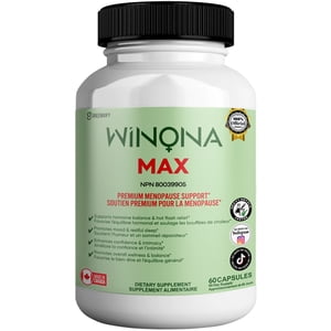 Winona Max Supplément de secours à la ménopause & stimuler la vitalité 90 Capsules (1 Boîte)