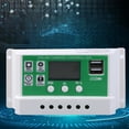 thumbnail image 2 of Labymos Contrôleur Solaire 60A Contrôleur de Panneau Solaire 12/24V PWM Régulateur Intelligent de Pile avec Double Port USB Paramètre Réglable Écran LCD Réglage de Minuterie, 2 of 5