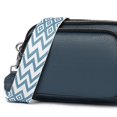 thumbnail image 2 of Pochette pour Téléphone Portable pour Femmes en Cuir Véritable, Sac Décontracté avec 2 Sangles (Bleu), 2 of 6