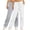 White1, variant on Posijego 2PC Sweatpants for Women Drawstring Elastic Waist Loose Joggers Activewear Wide Leg Sweat Pants