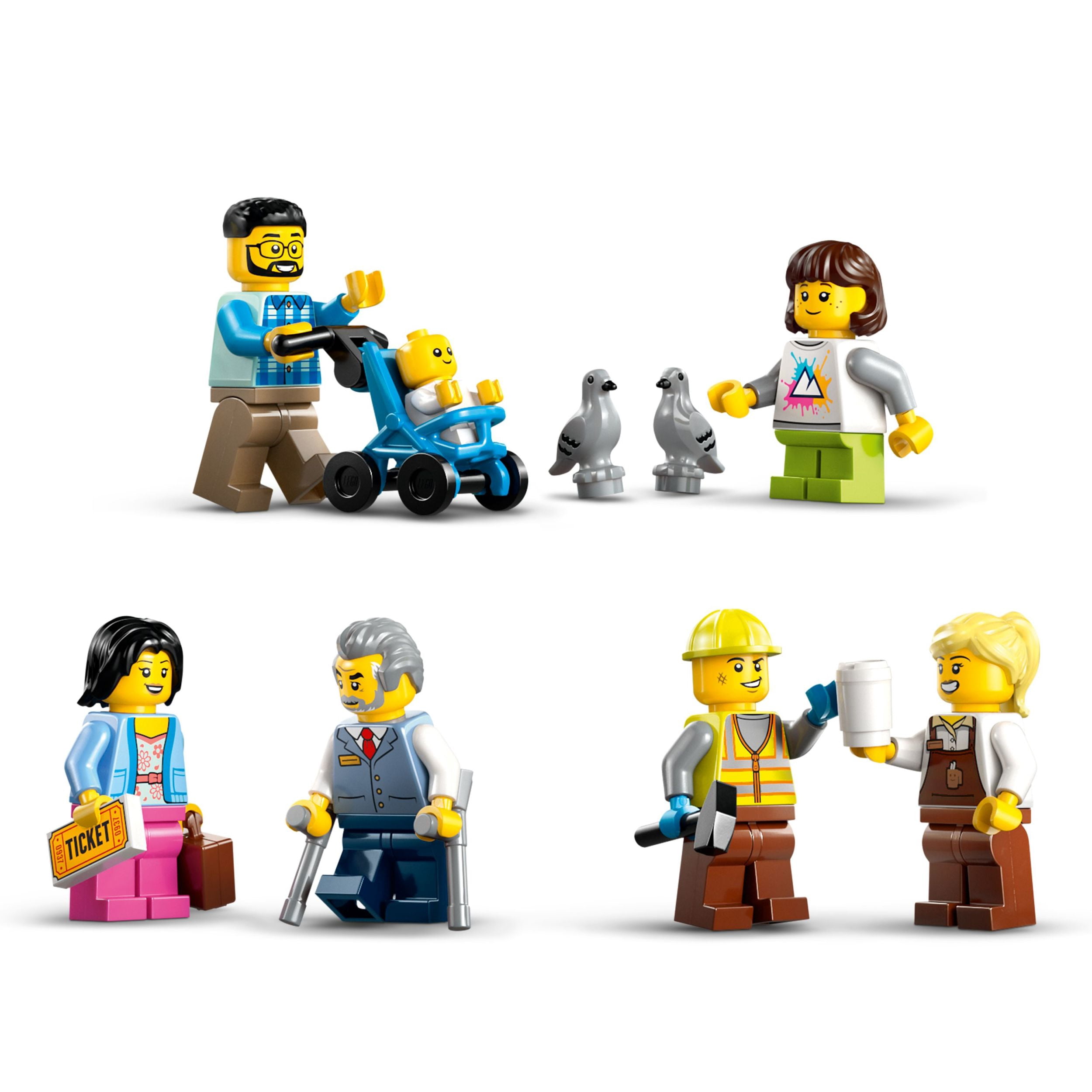 LEGO City Central Train Station Building Toy - Multi-Level Pretend Play Set for Boys & Girls, Ages 7+ - Building Blocks for Kids Who Love Train Sets - Gift Idea for Holidays & Birthdays - 60469
