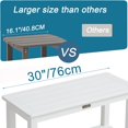 thumbnail image 3 of Shower Bench Seat for Inside Shower Poly Lumber Shower Stool for Shaving Legs Bathroom Shower Foot Rest with Storage Shelf Plastic Shower Chair Seat for with Adjustable Feet, 3 of 6