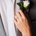 thumbnail image 4 of Simple Ring Delicate Finger Ring Stainless Steel Jewelry Creative Ring Fashion Finger Ring for Man Boy Male (Steel Color With Box Size 10), 4 of 7