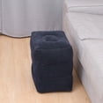 thumbnail image 2 of KAKOWELY foot rest pillow Inflatable Airplane Leg Rest Pillow Travel Three Adjustable Height Footrest Foot Stool Recliner Relax Cushion for Flight or Train (Blue), 2 of 4
