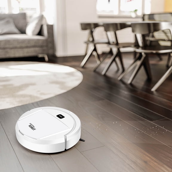 PRETXORVE Robot Vacuum Cleaner Sweeping Robot Slim Quiet Cleans Hard Floors to Medium-Pile Carpets Integral Multiple Cleaning Modes Vacuum