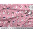 thumbnail image 2 of Soimoi Modal Satin Fabric Heart,Footprint & Cat Animal Fabric Prints by Yard 42 Inch Wide, 2 of 3