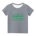thumbnail image 2 of EGNMCR Blouses & Chemises à Manches Courtes Col Rond pour Tout-Petits Garçons Filles Mode Mignon Col Rond Imprimé Haut à Manches Courtes Girl Blouse, 2 of 4