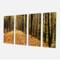 thumbnail image 2 of Dense Autumn Forest Woods - Modern Forest Canvas Art, 2 of 3
