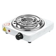 thumbnail image 3 of Electric Single Burner, Overheat Protection 1000W White Small Electric Stove Adjustable  for Kitchen US Plug 110V, 3 of 7