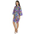 thumbnail image 4 of Bimba Women Printed Short Cotton Robe Bride Bridesmaid Getting Ready Coverup, 4 of 9
