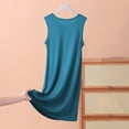 thumbnail image 4 of Diufon Robe de Pyjama pour Femme Été Mince Respirante Sans Manches Col Ras du Cou Chemises de Nuit Décontractées Amples Vêtements de Nuit pour la Maison, 4 of 4