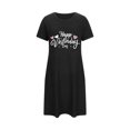 thumbnail image 5 of Amzcrzy Pyjamas pour Femmes Mode Imprimé Cœur Valentines Day Robe Décontractée Confortable à Manches Courtes Chemises de Nuit pour Femmes Valentines Day Cadeaux, 5 of 5