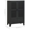 thumbnail image 4 of vidaXL Industrial Storage Chest Black Metal, 4 of 5