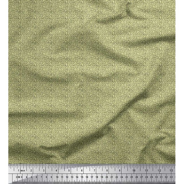 Soimoi Rayon Fabric Leopard Skin Small Decor Fabric Printed Yard 42 Inch Wide