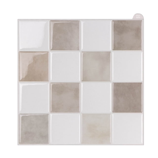 Stickers 2 Product Category Tile Peel and Stick Self Wall Decals for Kitchen Bathroom Grid Design Removable Backsplash Platform Competitive Title