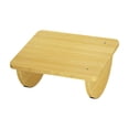 thumbnail image 2 of weibbin Yellow Wooden Rocking Footrest - Adjustable Under-Desk Foot Stool for Office, Ergonomic, 13.4x9.4 Inch, 2 of 6