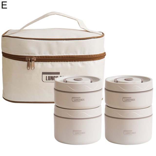 Boîte à Bento 1/2/3/4Pcs Conteneur Haute Capacité Moderne Ménage Portable Bento Boîte à Lunch