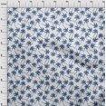 thumbnail image 4 of oneOone Silk Tabby Medium Blue Fabric Tropical Palm Tree Sewing Material Print Fabric By The Yard 42 Inch Wide, 4 of 5