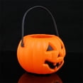 thumbnail image 3 of TopLLC 2pc/3pc/4pc Halloween Pumpkin Bucket Small Plastic Pumpkin Bucket For Kids Pumpkin Bucket Pumpkin Pail Halloween Candy Bucket Halloween Pumpkin Basket Pumpkin Basket, 3 of 7