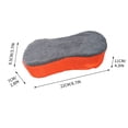 thumbnail image 3 of WLOELOEW Orange High Density 8 Shape Absorbent Car Wash Sponge Mesh Block Double Sided Cleaning Sponge For Automotive Orange, 3 of 4