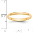 thumbnail image 3 of Bague Demi-Ronde Légère en Or Jaune 14K 2,5mm Taille 8, 3 of 3