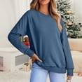 thumbnail image 1 of Meichang Chemise à Manches Longues pour Femmes Col en V Raglan Chandail Basique Ample Mode Printemps 2025, 1 of 5