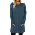 thumbnail image 1 of Chandail en Molleton Surdimensionné pour Femmes Col Rond Manches Longues Pull Décontracté Confortable Tenues de Mode Automne Vêtements 2024, 1 of 6