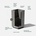thumbnail image 2 of Veradek Block Series Pedestal Short Plastic Planter - Gray, 2 of 10