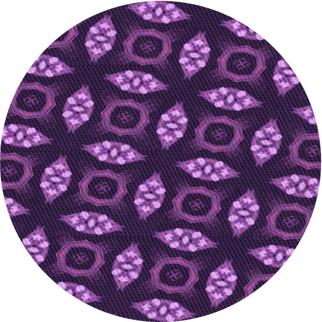 Ahgly Tapis d'Intérieur Lavable en Machine Carré Transitionnel Orchidée Foncée Violet, 3 Pieds Carré