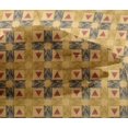 thumbnail image 4 of oneOone Viscose Chiffon Fabric Check & Triangle Ikat Decor Fabric Printed BTY 42 Inch Wide, 4 of 4