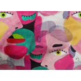 thumbnail image 5 of oneOone Cotton Poplin Medium Pink Fabric Abstracts Craft Projects Decor Fabric Printed By The Yard 56 Inch Wide, 5 of 5
