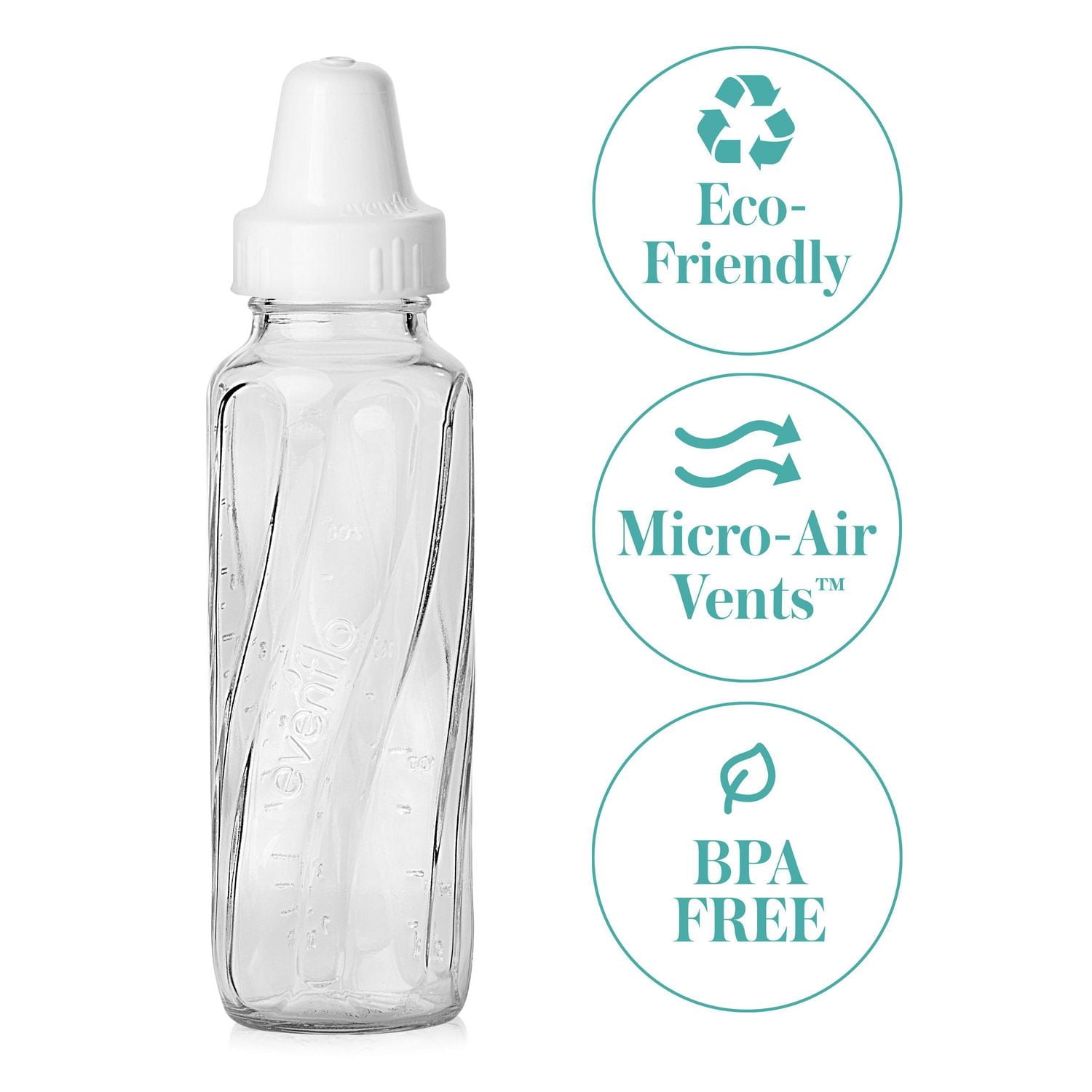 Evenflo Feeding Classic BPA-Free Glass Baby Bottles