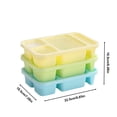 thumbnail image 3 of Jpxdew Divided Plastic Lunch Box Set of 3,Microwave Stackable Bento Containers,Leakproof 8.85x7.28x2.16 Inch, 3 of 7