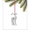 thumbnail image 1 of Holiday Lane Cozy Christmas Silver-Tone Reindeer Ornament, 1 of 1