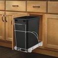 thumbnail image 4 of Rev-A-Shelf 35 Qt Under Sink Trash Can Replacement, Plastic, Black, RV-35-18-52, 4 of 7
