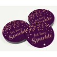 thumbnail image 3 of Inkdotpot Real Rose Gold Foil Let Love Sparkle Wedding Tags Favor Hang Paper Tags 100 Pieces, 3 of 6