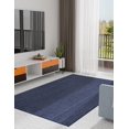 thumbnail image 1 of Aizza Trends 3x9 Ft Navy Blue Jute Area Rug, Boho Chic Natural Jute Area Rug - Hand-Braided, Rustic Farmhouse Decor for Living Room Carpet,, 1 of 4