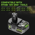 thumbnail image 3 of 18V 5Ah Li-ion Battery For Ryobi ONE+ Replacement For P108/P107/P105/P104/P103/P102/RB18L50 /BPL1820 Real Capacity, 3 of 9