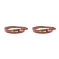thumbnail image 4 of serony Comfortable Women Belt Elegant Fashion Good Gift Choice Various Color And Size Wide Applications Luxury Designer Brown 2Set, 4 of 6