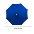 thumbnail image 3 of Dvkptbk 8.8ft Beach Umbrella for Sand, Outdoor Portable Patio Umbrella Replacement Canopy for 6 Ribs, 3 of 5